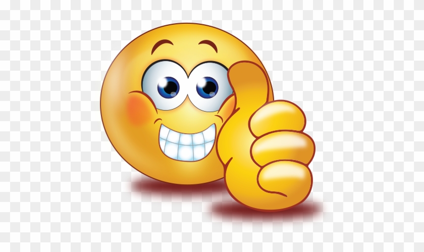 Staring With Thumb Up Smiley Emoji Sticker - Staring With Thumb Up Smiley Emoji Sticker #1564707