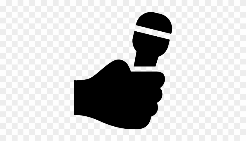 Hand Holding Up A Microphone ⋆ Free Vectors Logos Icons - Hand Holding Up A Microphone ⋆ Free Vectors Logos Icons #1564757