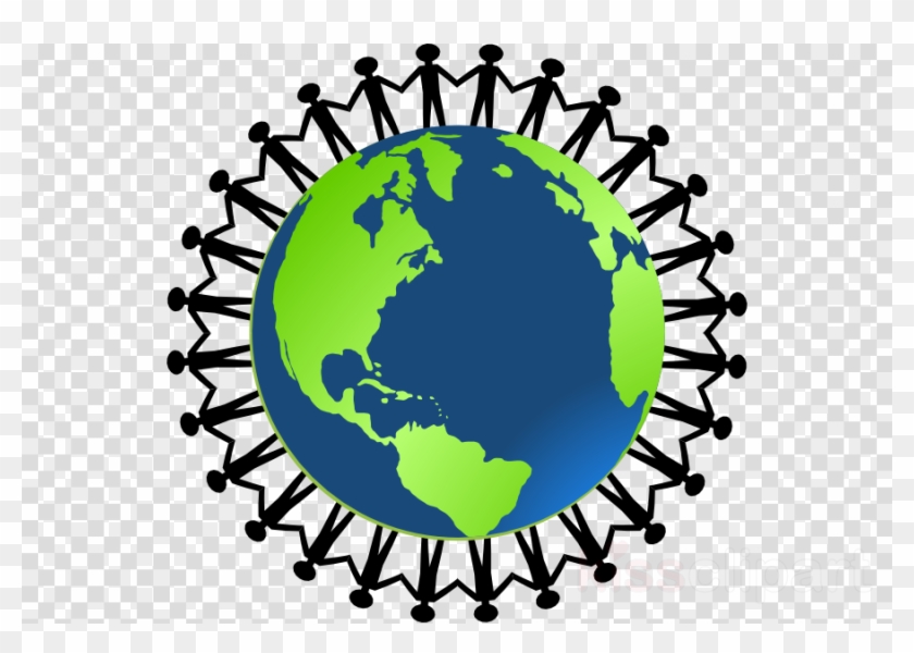 Cartoon People Holding Hands Clipart Earth - Cartoon People Holding Hands Clipart Earth #1564758