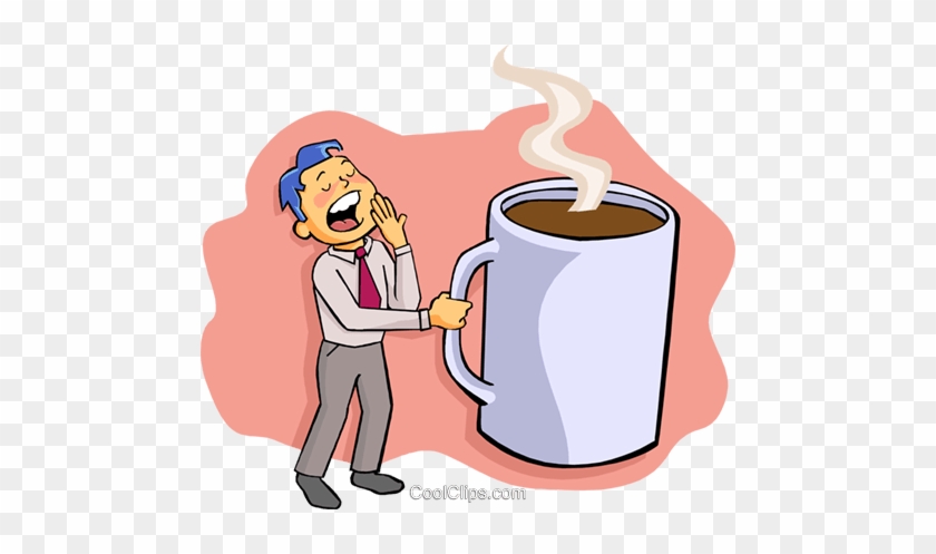 Before Coffee Royalty Free Vector Clip Art Illustration - Before Coffee Royalty Free Vector Clip Art Illustration #1564833