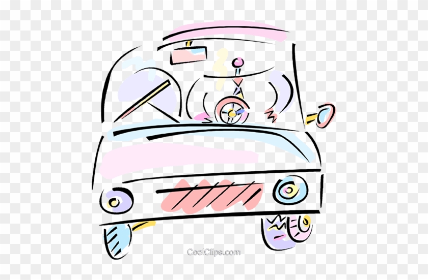 Man Driving Car Royalty Free Vector Clip Art Illustration - Man Driving Car Royalty Free Vector Clip Art Illustration #1565303