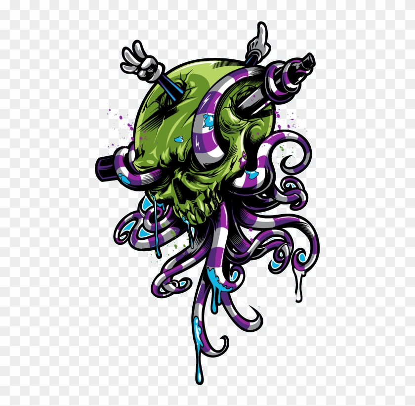 Tentacle Octopus Skull Illustration Hq Image Free Png - Tentacle Octopus Skull Illustration Hq Image Free Png #1565995