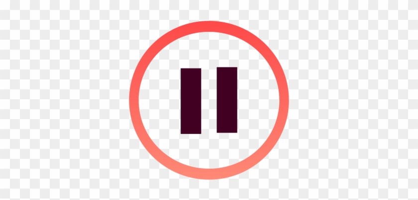 Pause Button, Pause Icon, Button, Orange Gradient Circle - Pause Button, Pause Icon, Button, Orange Gradient Circle #1566045