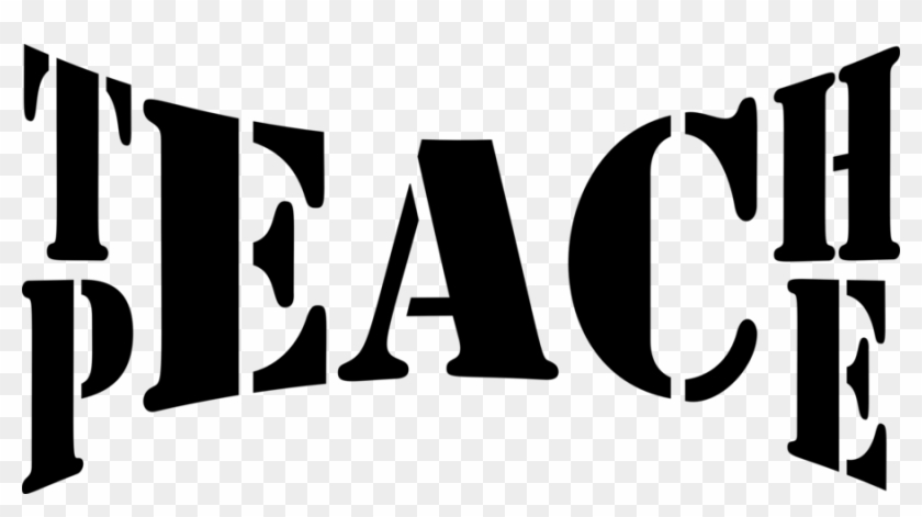 Teach Peace Png Clipart Teacher Stencil Designs Clip - Teach Peace Png Clipart Teacher Stencil Designs Clip #1566149