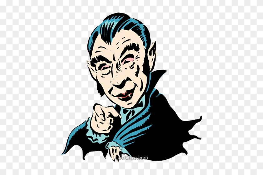 Cartoon Dracula Royalty Free Vector Clip Art Illustration - Cartoon Dracula Royalty Free Vector Clip Art Illustration #1566226