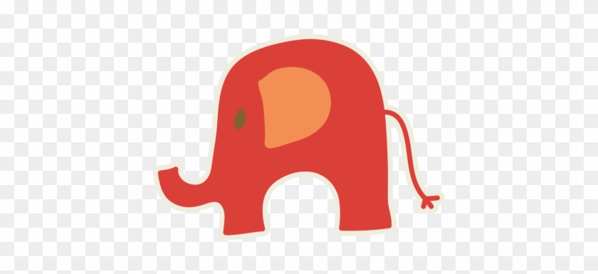 Baby Baby Elephant Red Graphic By Marisa Lerin - Baby Baby Elephant Red Graphic By Marisa Lerin #1566518