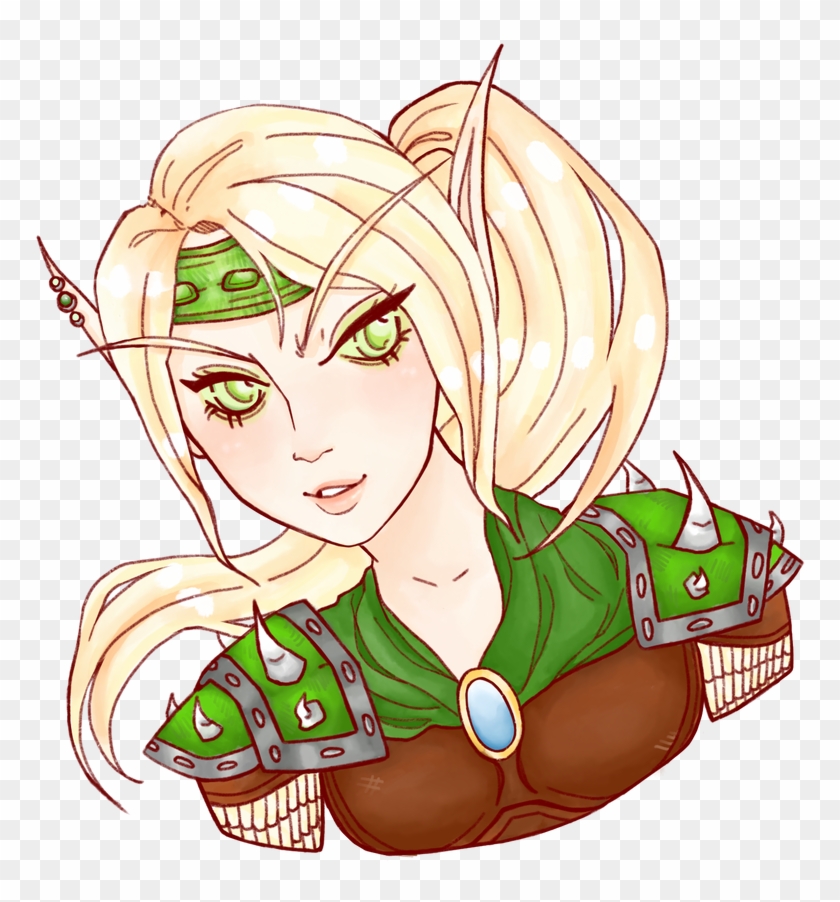 Blood Elf Hunter By Milkmaidart - Blood Elf Hunter By Milkmaidart #1566712