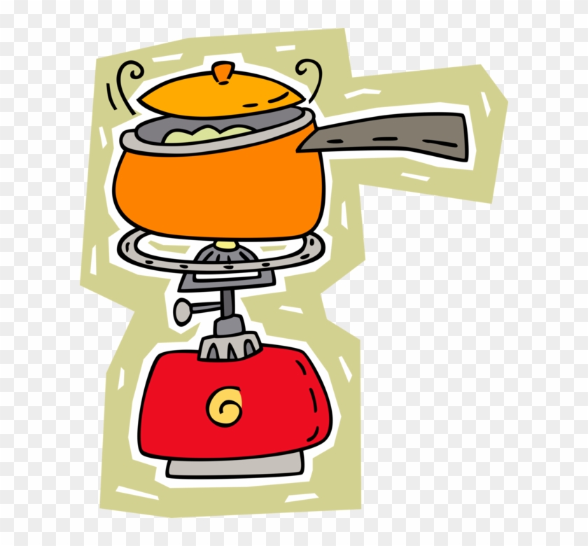 Vector Illustration Of Outdoor Camping Propane Cook - Vector Illustration Of Outdoor Camping Propane Cook #1566760