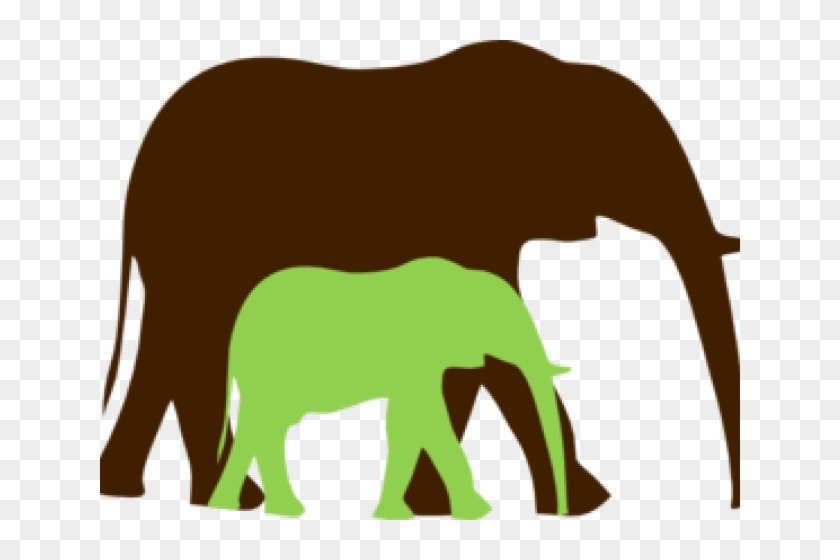Elephant Clipart Mommy - Elephant Clipart Mommy #1567015