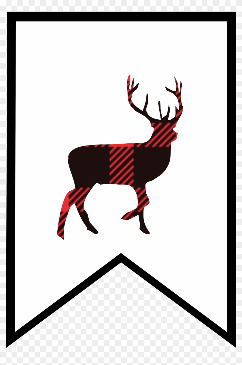 Plaid Clipart Deer - Plaid Clipart Deer #1567352