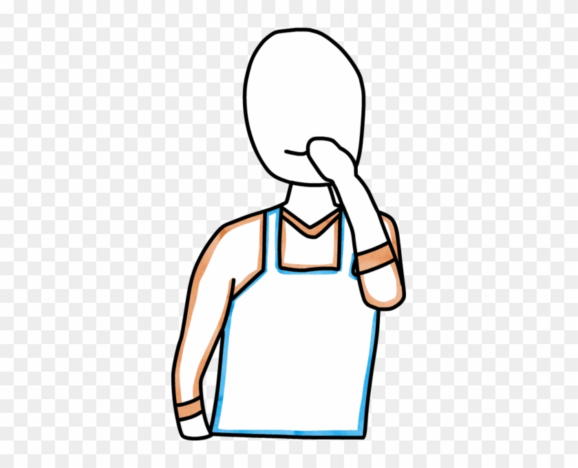 Counter Service Apron Hand Mouth - Counter Service Apron Hand Mouth #1567878