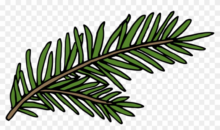 A Hand Painted Green Fern Winter Transparent Decorative - A Hand Painted Green Fern Winter Transparent Decorative #1567882