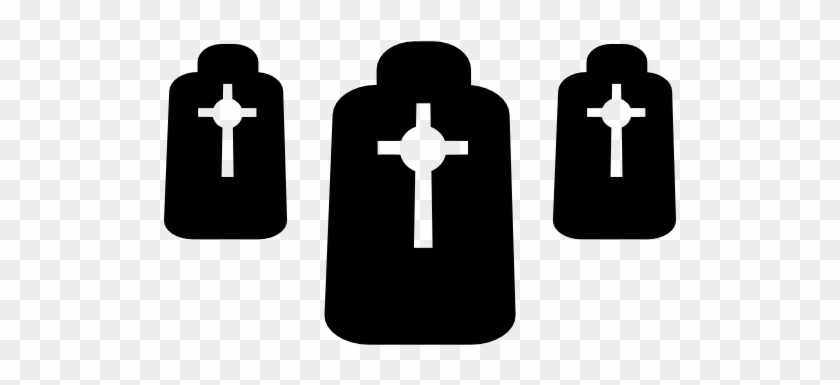 Headstones With Crosses Free Icon - Headstones With Crosses Free Icon #1568098