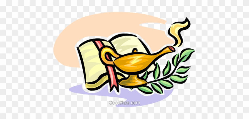 Bible, Palms And Lantern Royalty Free Vector Clip Art - Bible, Palms And Lantern Royalty Free Vector Clip Art #1568219