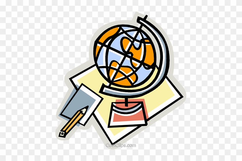 World Globe Royalty Free Vector Clip Art Illustration - World Globe Royalty Free Vector Clip Art Illustration #1568858
