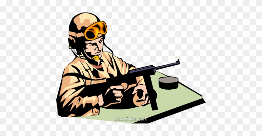 Military Man Royalty Free Vector Clip Art Illustration - Military Man Royalty Free Vector Clip Art Illustration #1569269