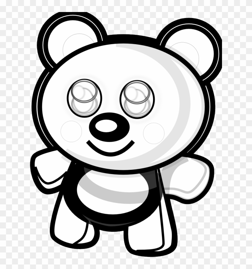 Cute Bear Black White Line Art Christmas Xmas Teddy - Cute Bear Black White Line Art Christmas Xmas Teddy #1569387