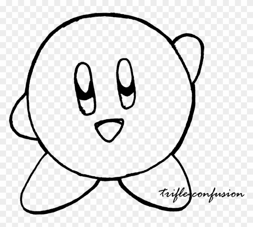 Kirby Lineart By Trifle Confusion On Deviantart - Kirby Lineart By Trifle Confusion On Deviantart #1569415