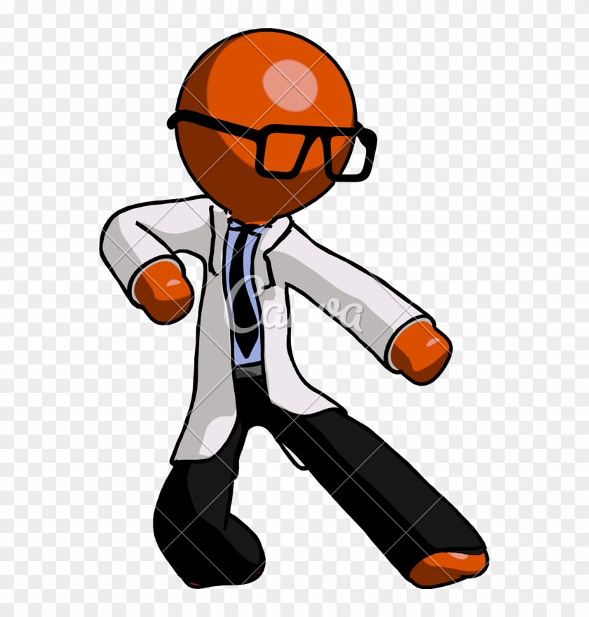 Orange Doctor Scientist Man - Orange Doctor Scientist Man #1569657