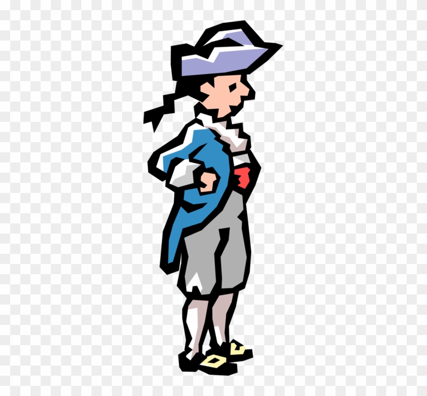 Vector Illustration Of Early American Patriot Has Lost - Vector Illustration Of Early American Patriot Has Lost #1569874
