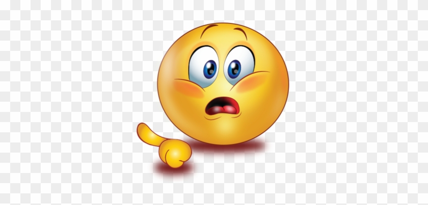 Frightened Scared Face Pointing Finger Emoji - Frightened Scared Face Pointing Finger Emoji #1569917