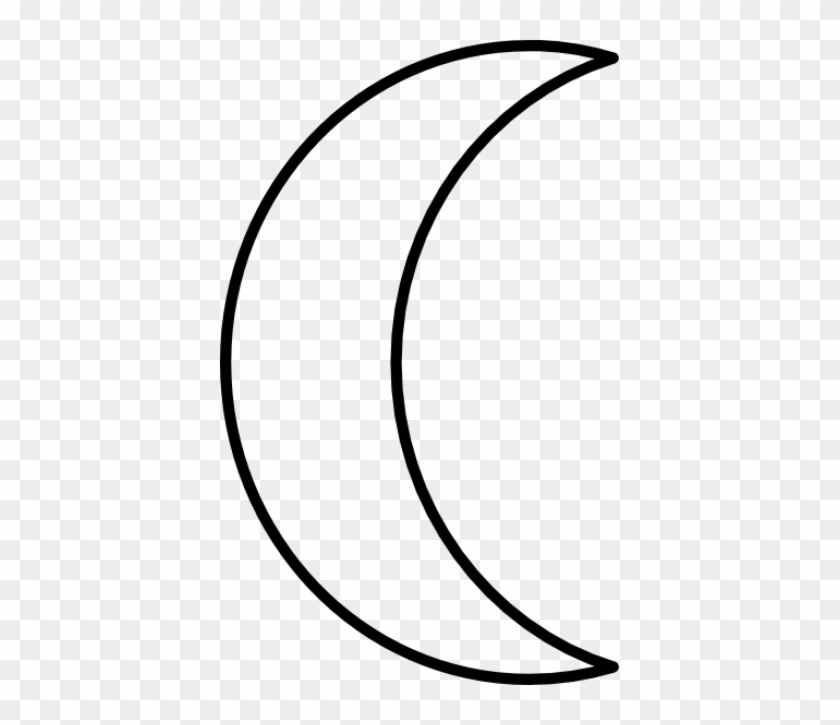 Collection Of Free Vector Moon Outline - Collection Of Free Vector Moon Outline #1570139