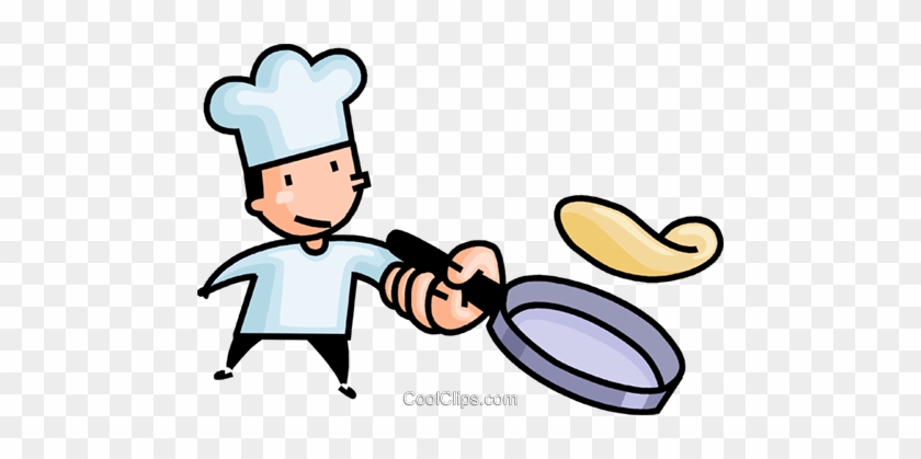 Chef Flipping A Pan Cake Royalty Free Vector Clip Art - Chef Flipping A Pan Cake Royalty Free Vector Clip Art #1570194