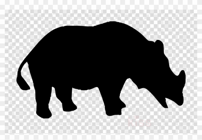 Siluet Badak Clipart Rhinoceros Silhouette Clip Art - Siluet Badak Clipart Rhinoceros Silhouette Clip Art #1570371