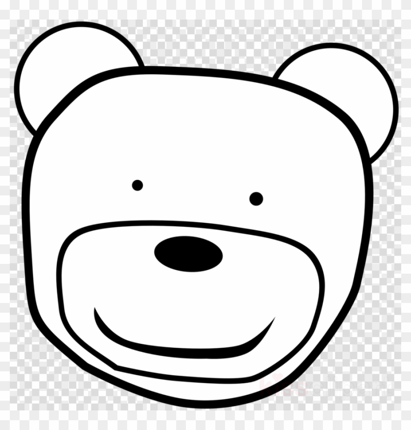Bear Face Clip Art Black And White Clipart American - Bear Face Clip Art Black And White Clipart American #1570372