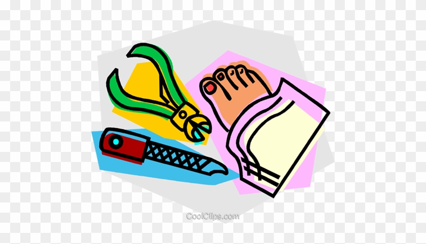 Pedicure Royalty Free Vector Clip Art Illustration - Pedicure Royalty Free Vector Clip Art Illustration #1570714