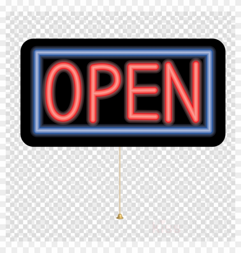 Open Sign Transparent Background Clipart Neon Sign - Open Sign Transparent Background Clipart Neon Sign #1570724