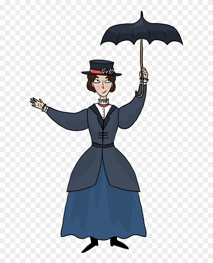 Mary Poppins Illustration For App Animation - Mary Poppins Illustration For App Animation #1570968