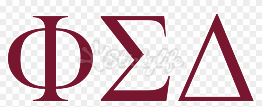 Phi Sigma Delta Vinyl Lettering - Phi Sigma Delta Vinyl Lettering #1571014