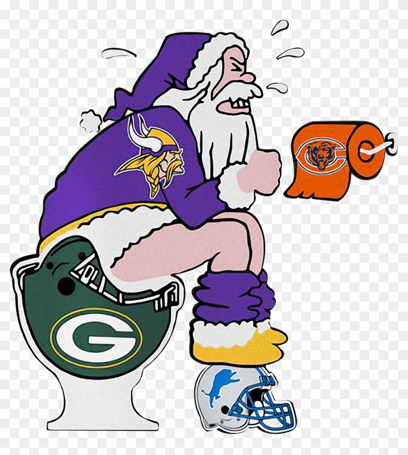 Santa Minnesota Vikings On Green Bay Packers And Detroit - Santa Minnesota Vikings On Green Bay Packers And Detroit #1571207