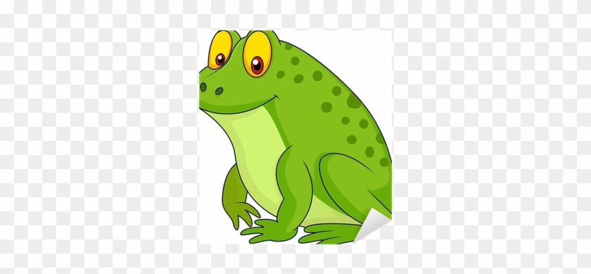 Cute Green Frog Cartoon Sticker • Pixers® • We Live - Cute Green Frog Cartoon Sticker • Pixers® • We Live #1571425