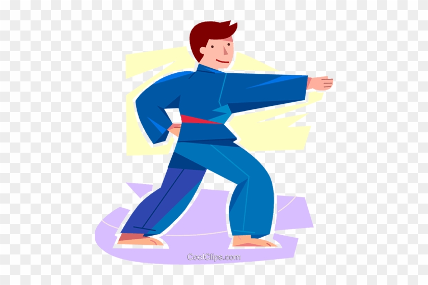 Young Martial Artist Royalty Free Vector Clip Art Illustration - Young Martial Artist Royalty Free Vector Clip Art Illustration #1571847