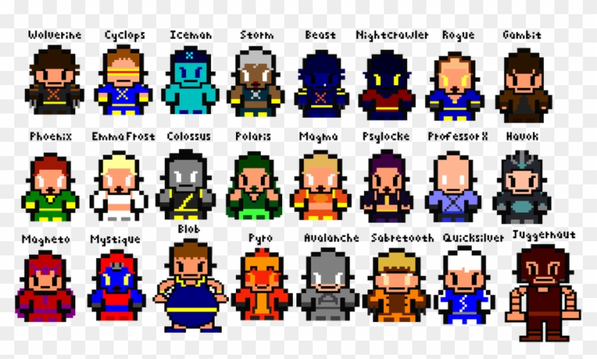 X-men Rpg Sprites Collection By Twisteddarkjustin - X-men Rpg Sprites Collection By Twisteddarkjustin #1572015