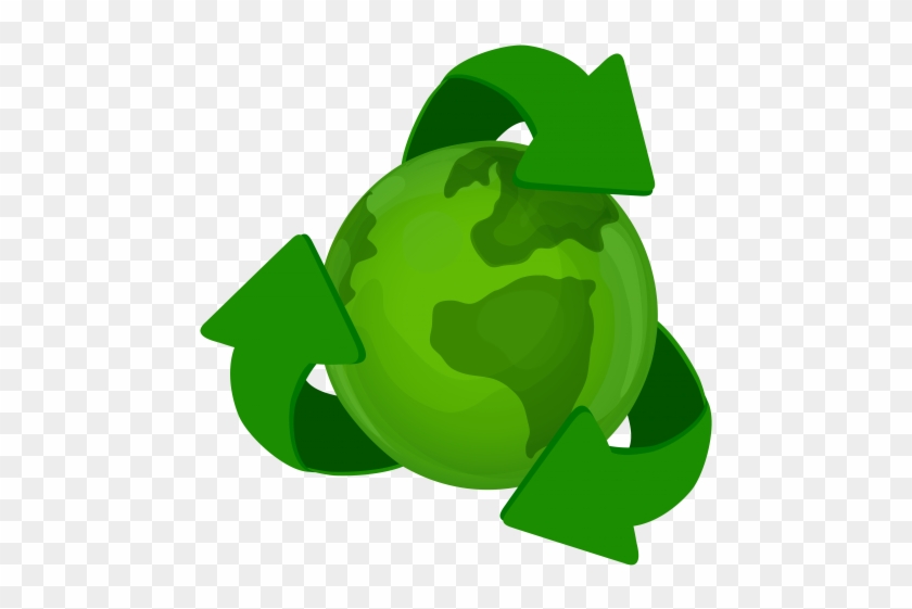 Download Green Earth Planet With Recycle Symbol Clipart - Download Green Earth Planet With Recycle Symbol Clipart #1572030