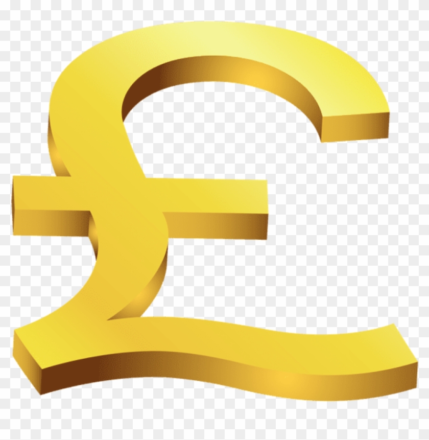 Free Png Download Gold British Pound Transparent Clipart - Free Png Download Gold British Pound Transparent Clipart #1572087
