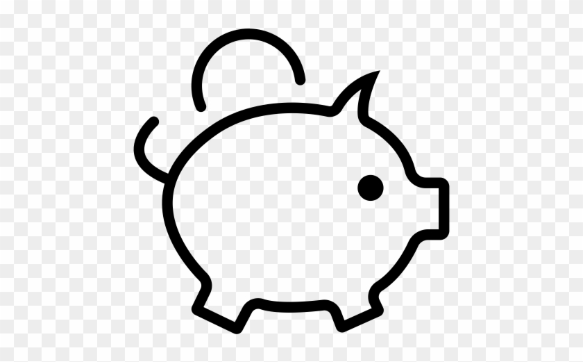 Icon Piggy Bank Line, Piggy Bank, Pound Icon - Icon Piggy Bank Line, Piggy Bank, Pound Icon #1572104