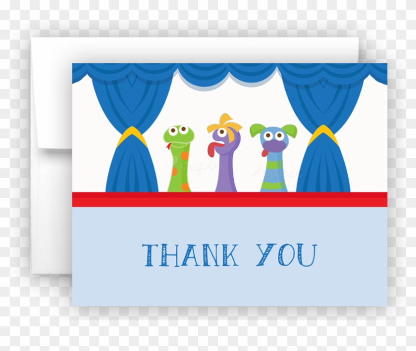 Puppet Show Thank You Cards Note Card Stationery • - Puppet Show Thank You Cards Note Card Stationery • #1572504