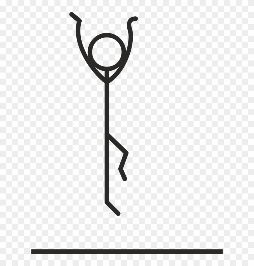 Stick Man Jumping, French, Saute - Stick Man Jumping, French, Saute #1572866