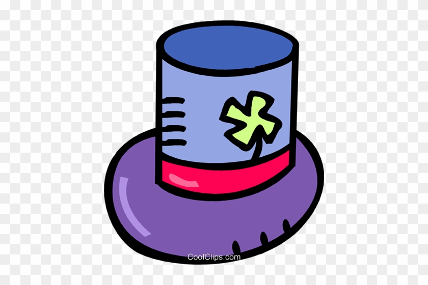 Top Hat With A Four Leaf Clover Royalty Free Vector - Top Hat With A Four Leaf Clover Royalty Free Vector #1572933
