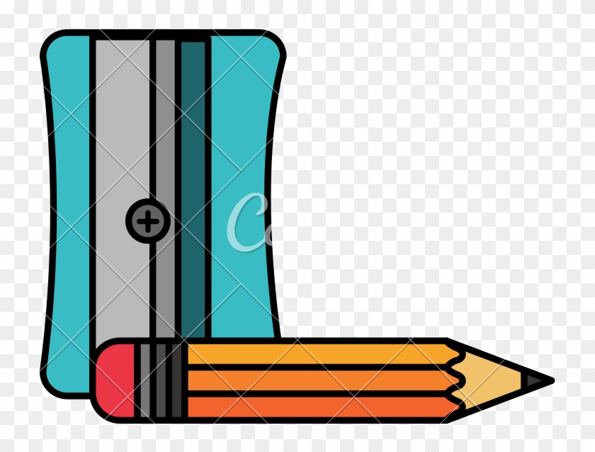 Sharpener With Pencil School Supply - Sharpener With Pencil School Supply #1573118