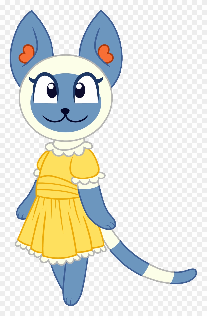 Mitzi The Cat In A Yellow Dress With Lace Trim - Mitzi The Cat In A Yellow Dress With Lace Trim #1573179