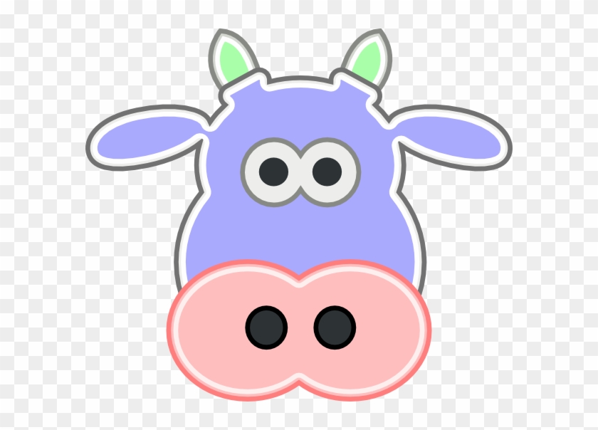 Cow Head Soft Svg Clip Arts 600 X 524 Px - Cow Head Soft Svg Clip Arts 600 X 524 Px #1573210