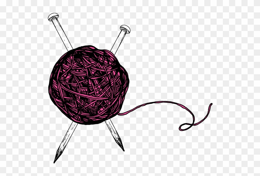 Knitting Needles And Yarn Illustration - Knitting Needles And Yarn Illustration #1573570