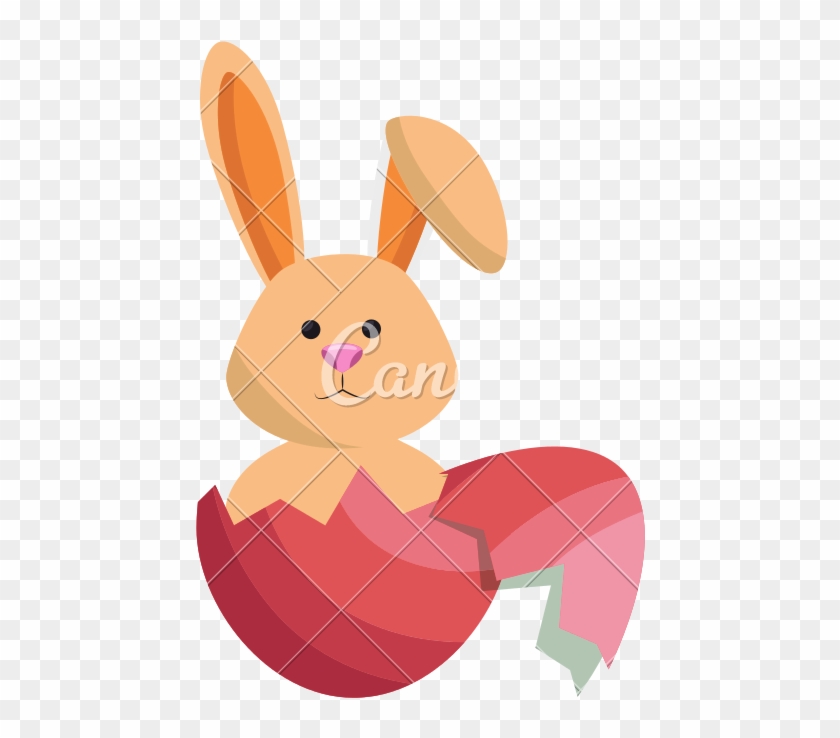 Rabbit Egg Easter Vector Illustration - Rabbit Egg Easter Vector Illustration #1573849