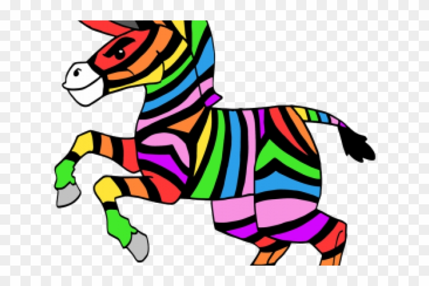 Other Clipart Colorful Zebra - Other Clipart Colorful Zebra #1573869