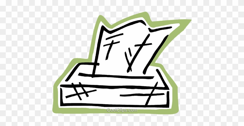 Facial Tissue Royalty Free Vector Clip Art Illustration - Facial Tissue Royalty Free Vector Clip Art Illustration #1573882